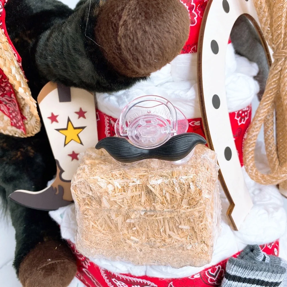 Wild West Diaper Cake, Western Cowboy Diaper Cake